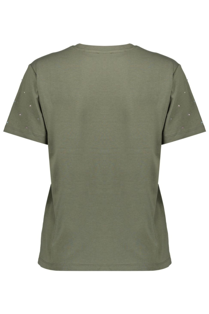 T SHIRT MET STRASS STEENTJES 52562-47 000530 GREEN